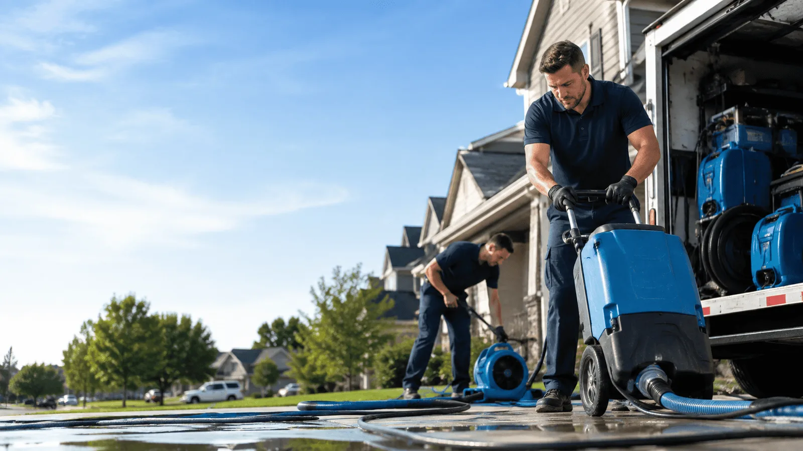 Dehumidification being performed in Elmira, NY